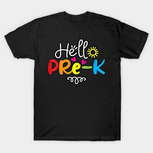 Hello Pre-K Back To School Teacher Student T-Shirt